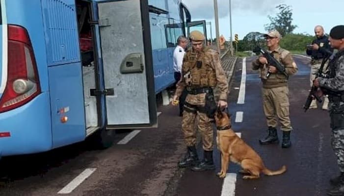 Policiais fizeram varredura em cinco estados (Foto: Polícia Militar)