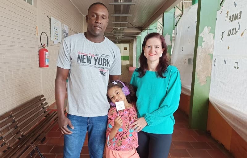 Dia da Família na Escola em Pinhalzinho (Foto: Gilmar Bortese)