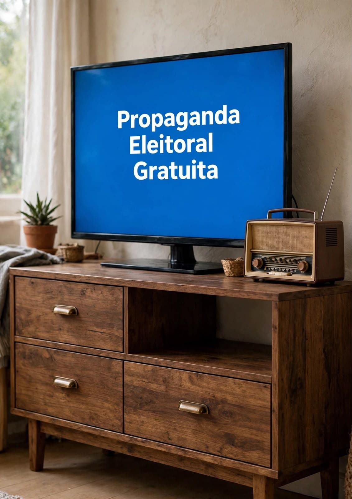 Propaganda eleitoral gratuita termina nesta quinta-feira (1º) antes do primeiro turno (Foto por IA)