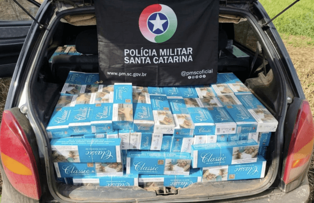 Apreensão feita pelas forças de segurança (Foto por PM)