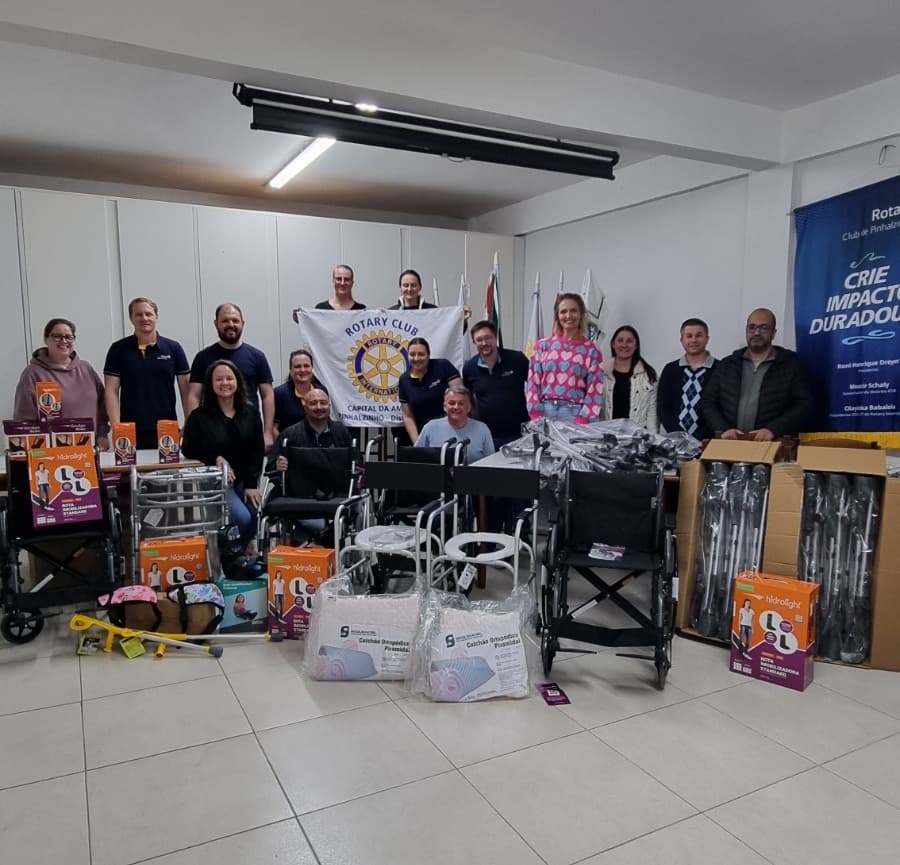 Rotary amplia Banco Ortopédico e fortalece ações ambientais em Pinhalzinho (Foto por Ascom)