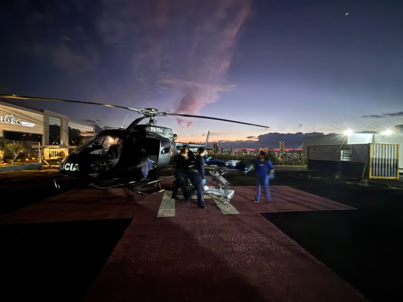 Transporte aeromédico agiliza atendimento a paciente com infarto