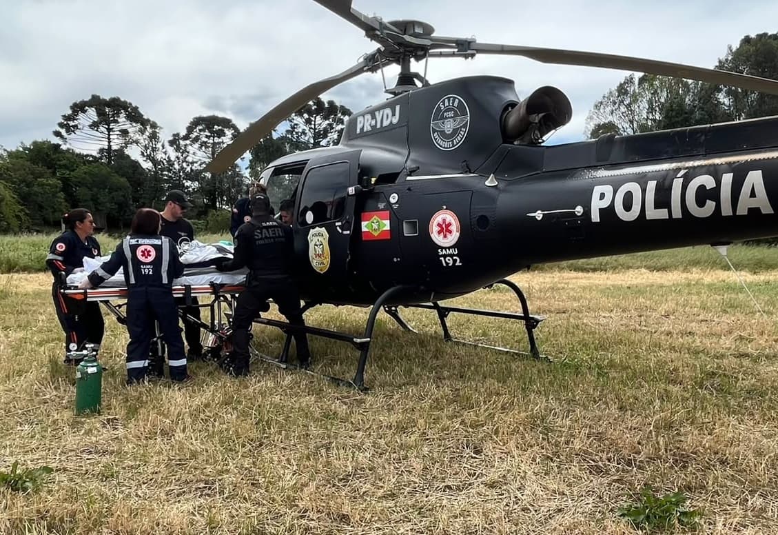 Deslocamento aéreo de Ponte Serrada para Chapecó (Foto por Divulgação)
