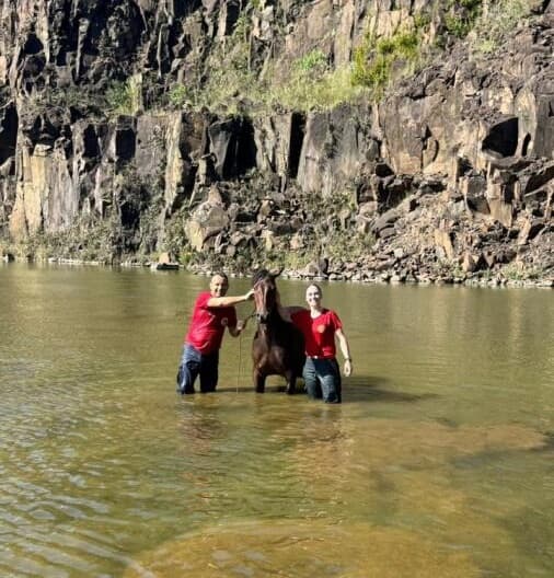 Animal foi salvo sem ferimentos (Foto por Divulgação)