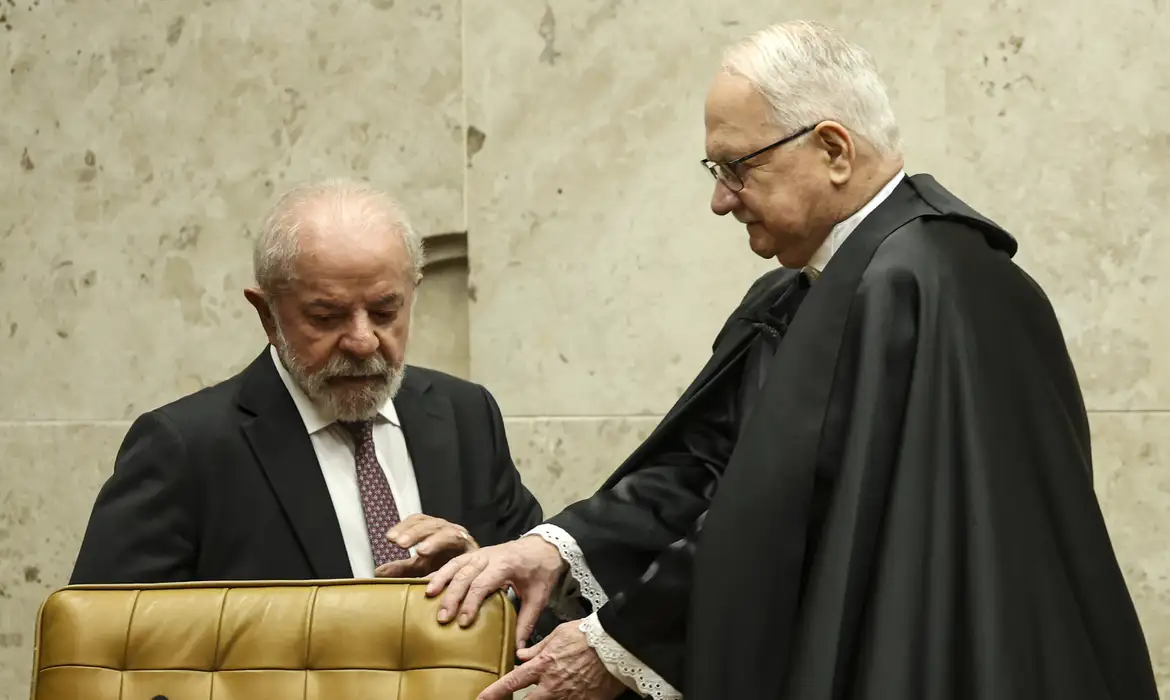 Presidente exaltou no STF o julgamento da trama golpista (Foto por Marcelo Camargo/Agência Brasil)