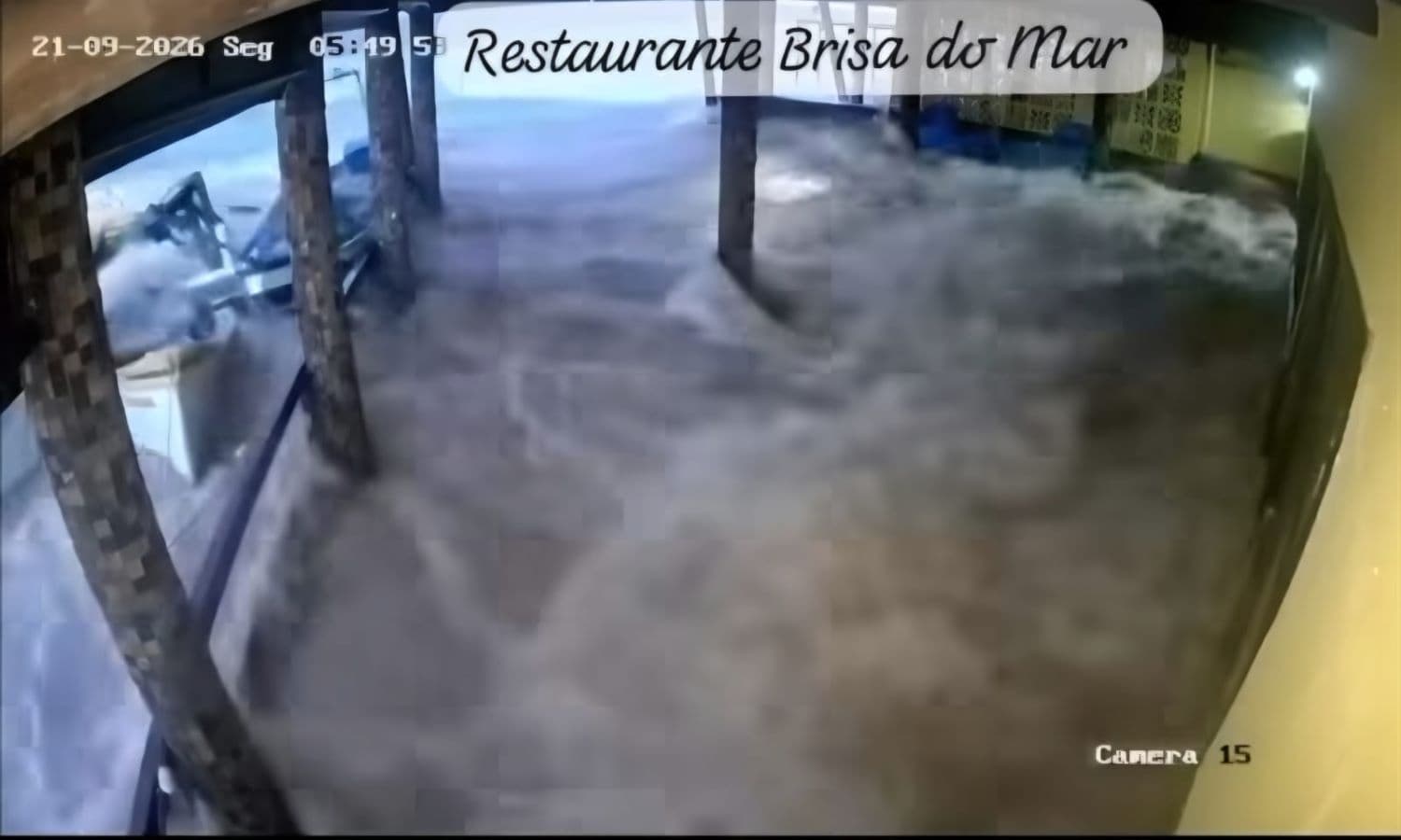 Tsunami meteorológico provoca alagamentos e danos no Litoral Sul de Santa Catarina (Foto por ASCOM)