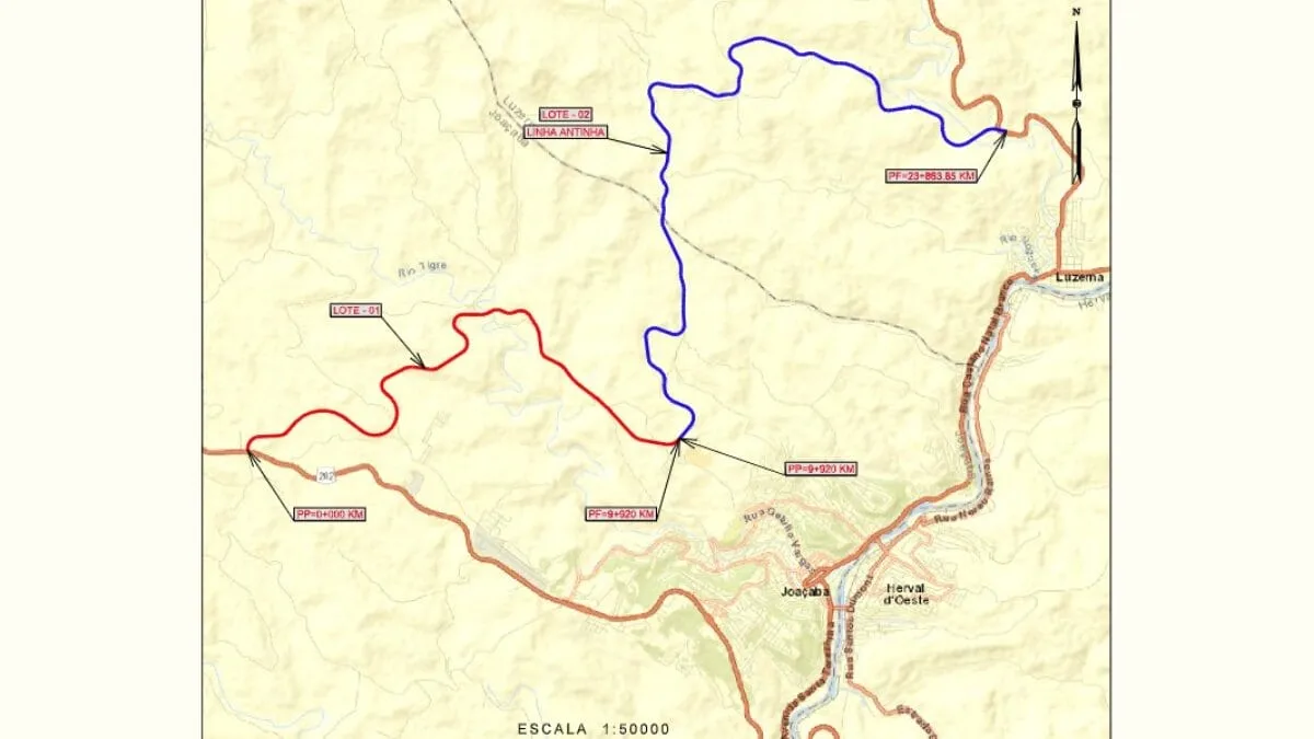 Contorno viário de Joaçaba, Herval d’Oeste e Luzerna avança para fase de licitação