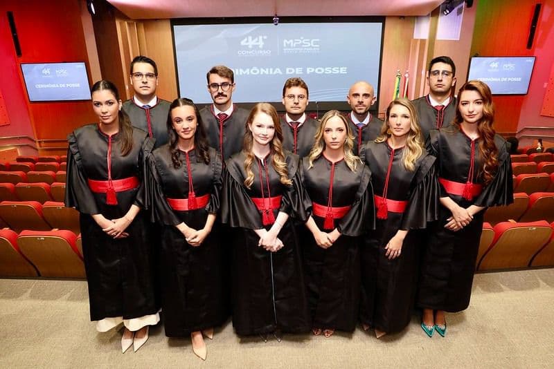 Novos Promotores de Justiça empossados (Foto por Ministério Publico de Santa Catarina (MPSC)