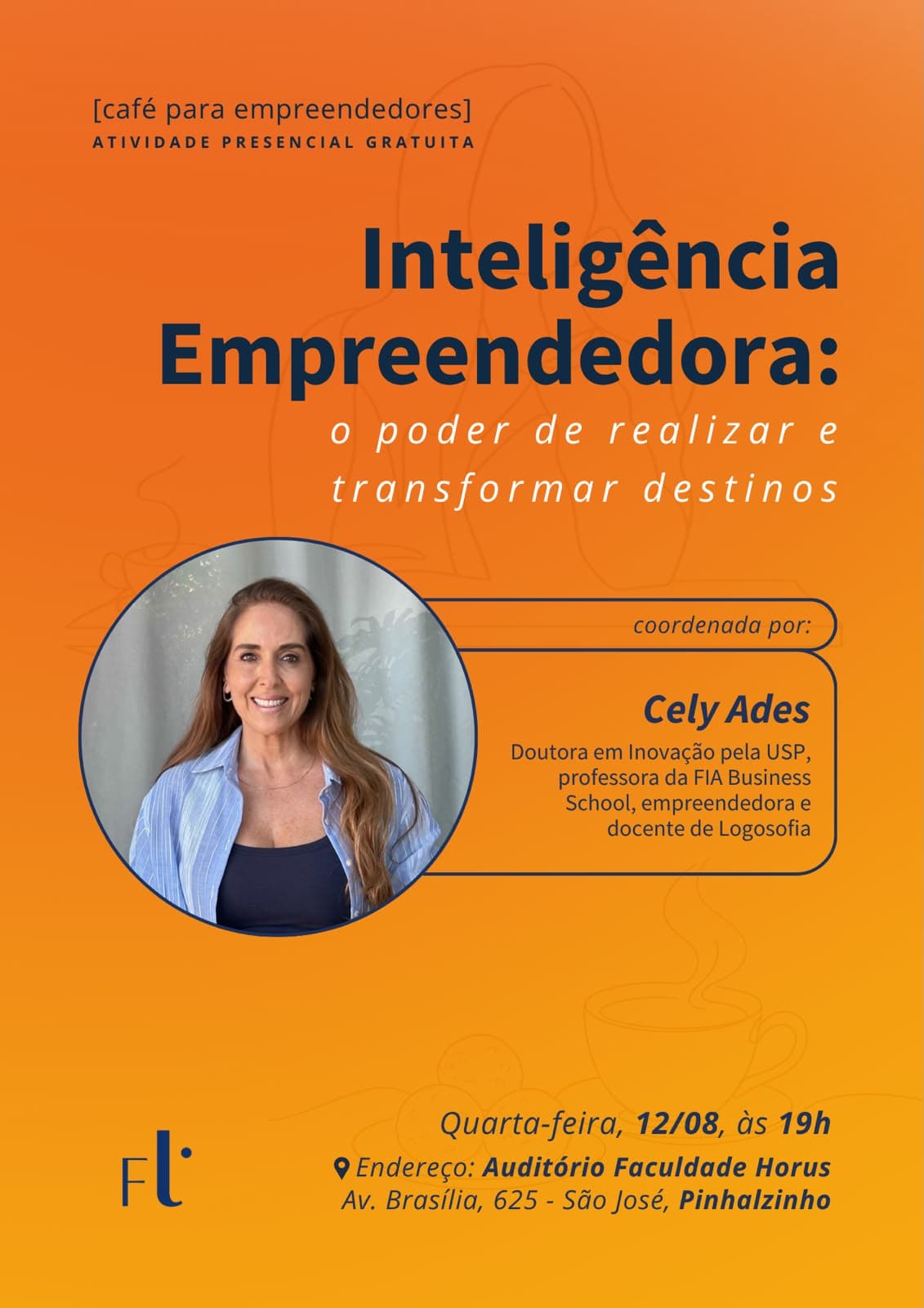 Cely Ades ministrará palestra sobre inteligência empreendedora em Pinhalzinho (Foto por ASCOM)