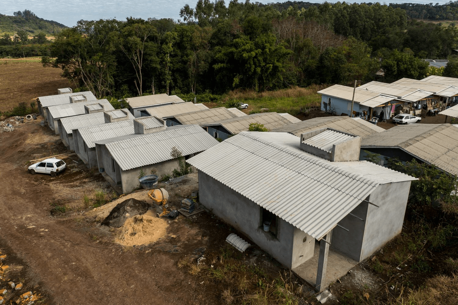 Residências sendo construídas (Foto por Jonatã Rocha/Secom)