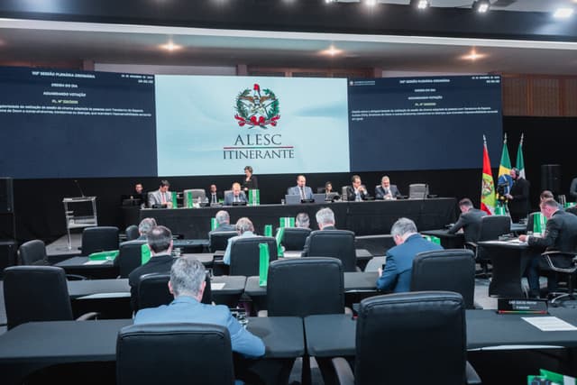 Alesc Itinerante leva sessões e comissões parlamentares para Araranguá nesta semana