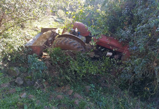 Homem cai de trator e é atropelado em União do Oeste