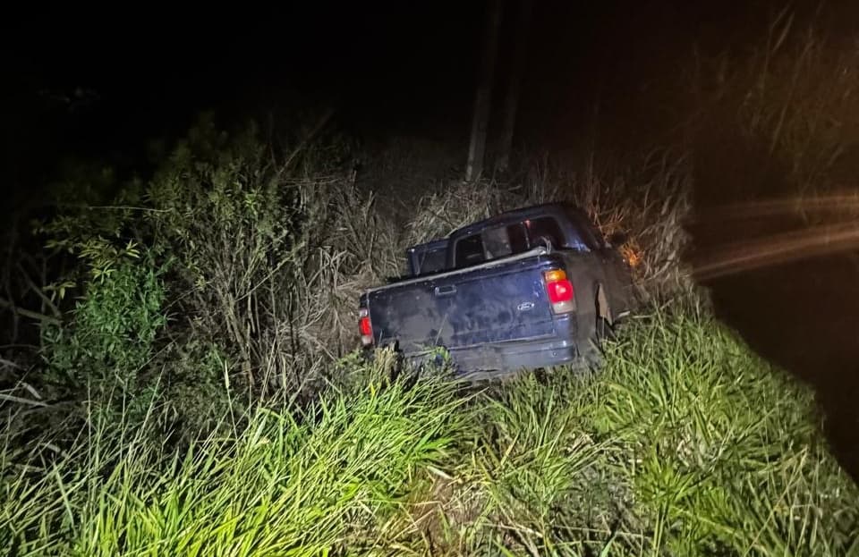 Veículo acidentado em São Lourenço do Oeste (Foto por Polícia Civil)