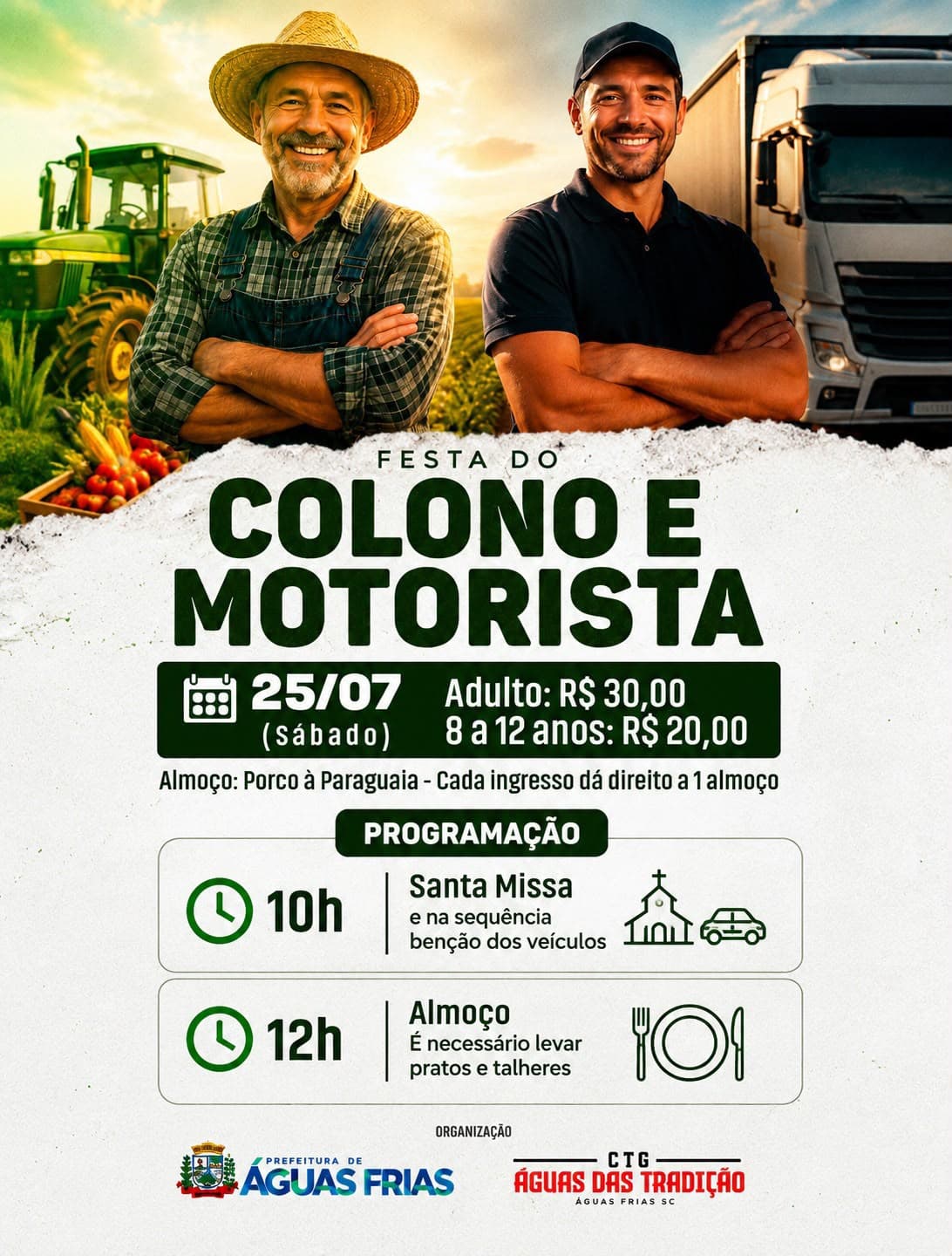 Festa do Colono e Motorista em Águas Frias (Foto por Divulgação)