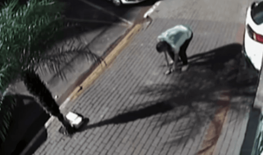 Câmeras de segurança mostraram a ação (Foto por Polícia Civil)