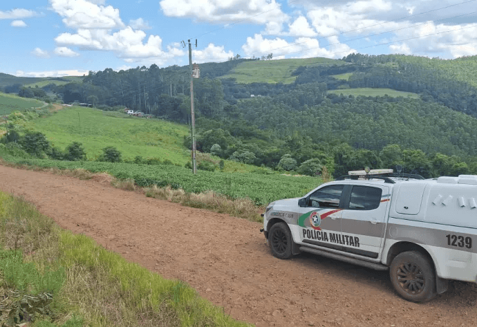 Polícia Militar atendeu a ocorrência (Foto por PM)