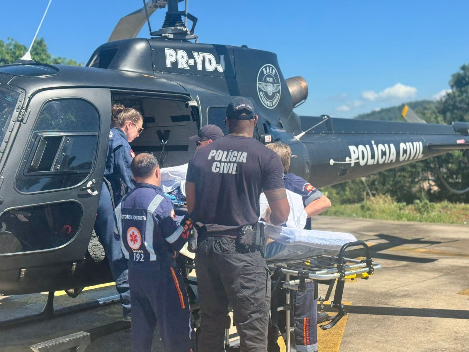 Aeronave levou 20 minutos para chegar até Maravilha (Foto por Divulgação)