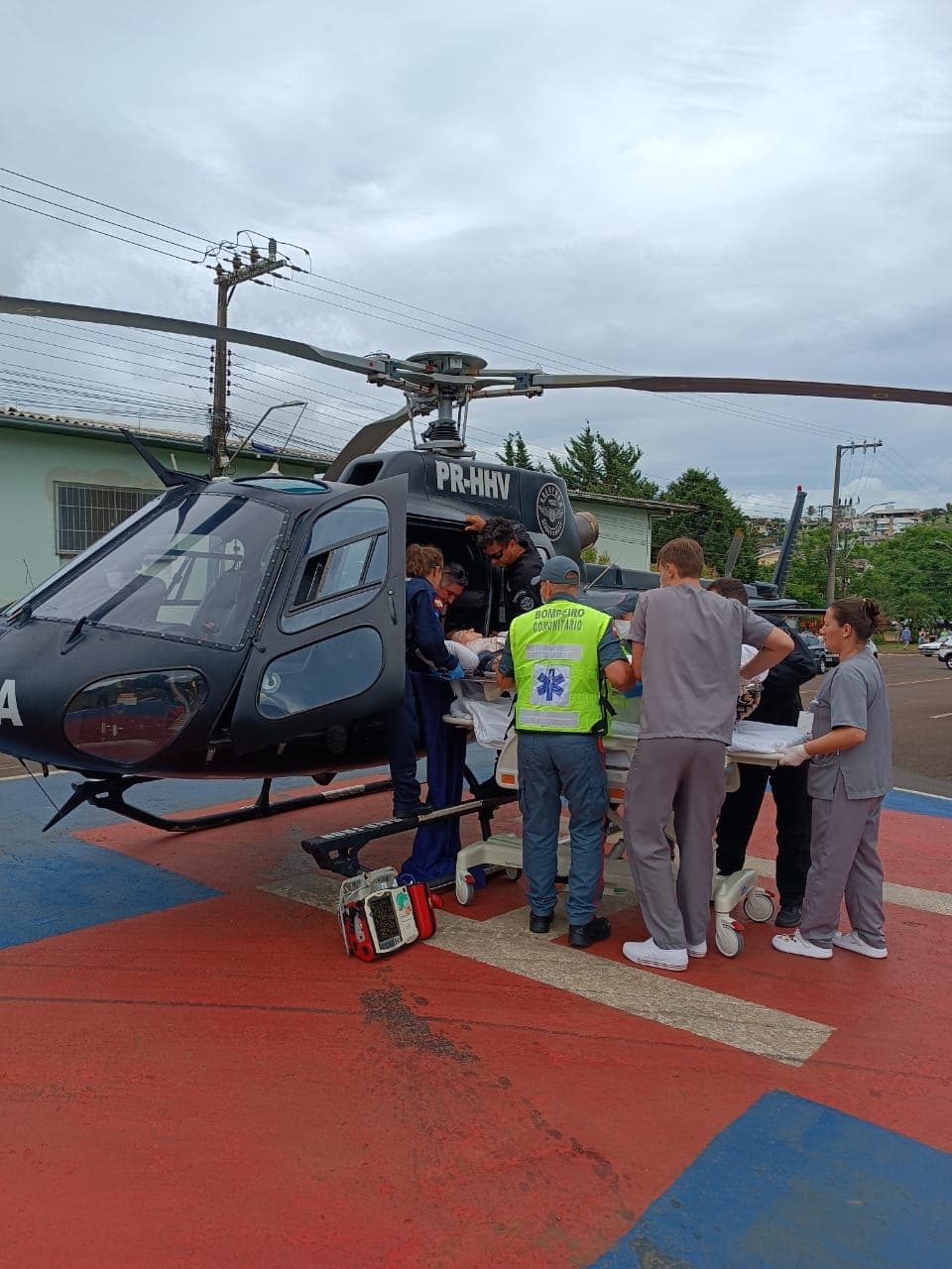 Aeronave da Polícia Civil realiza duas transferências aéreas por suspeita de AVC no Oeste de SC (Foto por Saer-Fron)