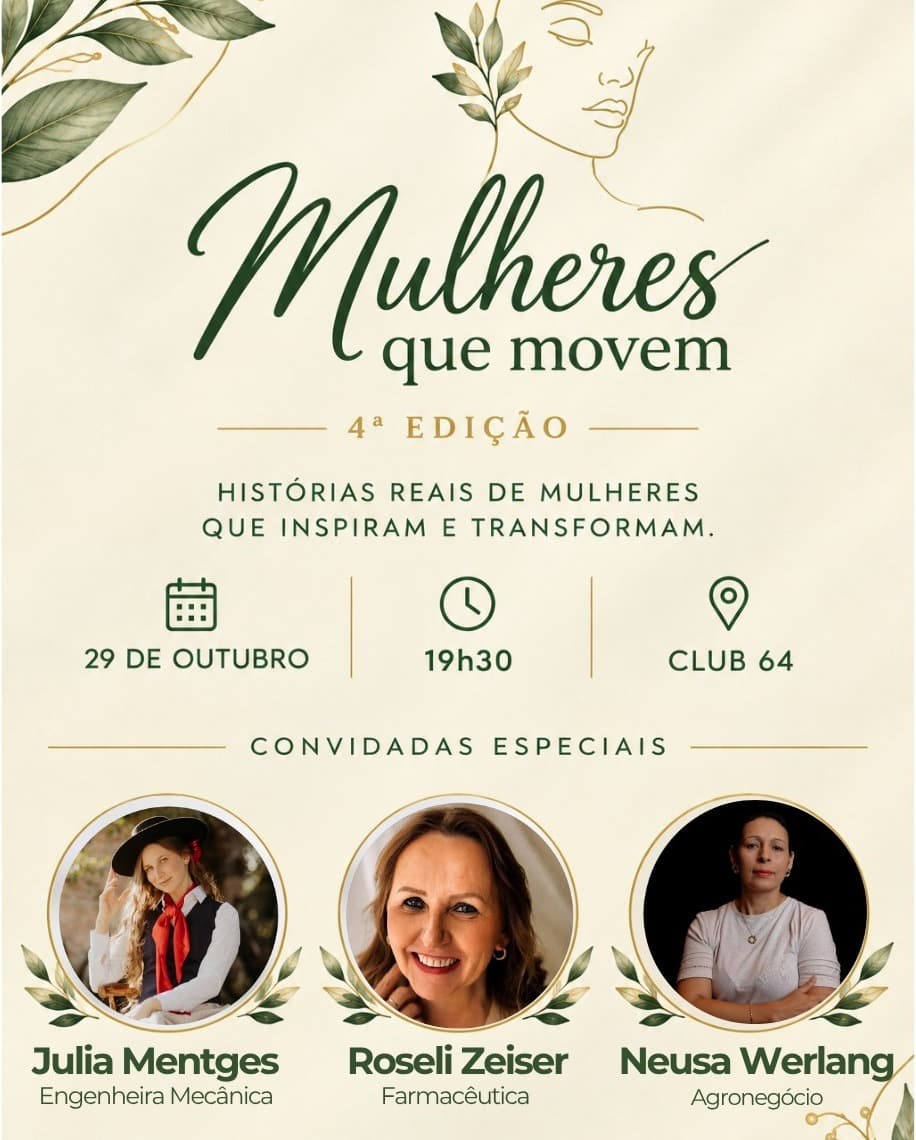 Mulheres que Movem destaca trajetórias femininas no empreendedorismo (Foto por Divulgação)