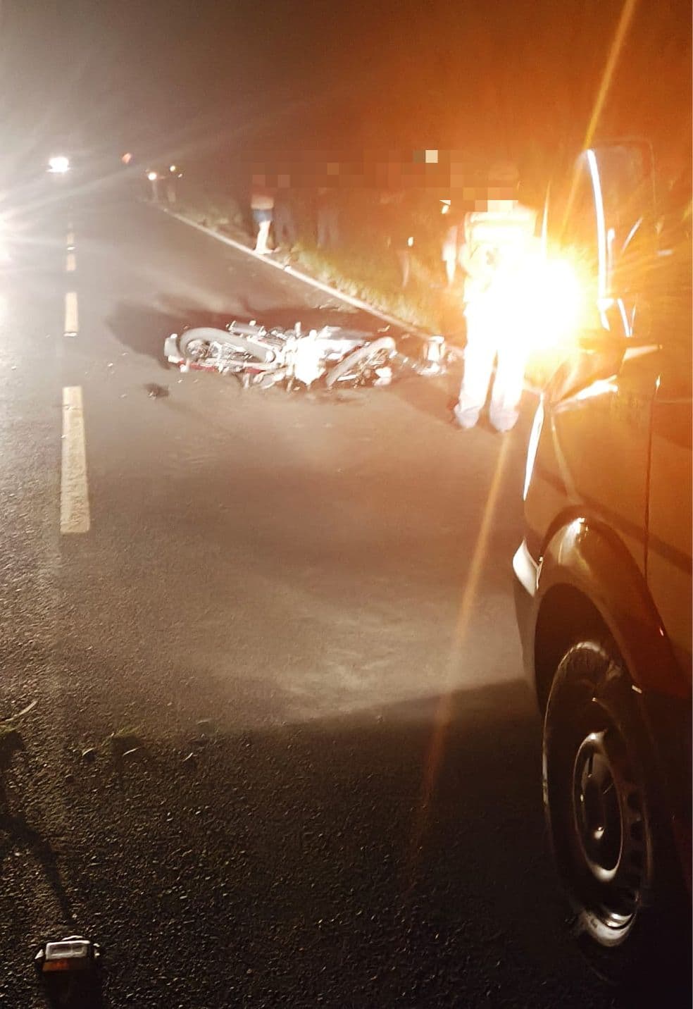 Motociclista é encontrado sem vida após acidente na SC-163 em Iporã do Oeste (Foto por Divulgação CBN)