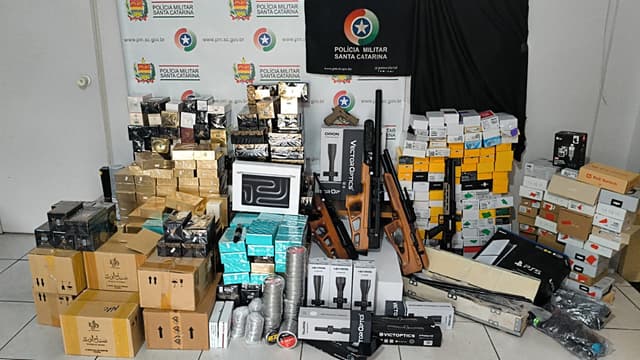 PM apreende R$ 600 mil em mercadorias paraguaias