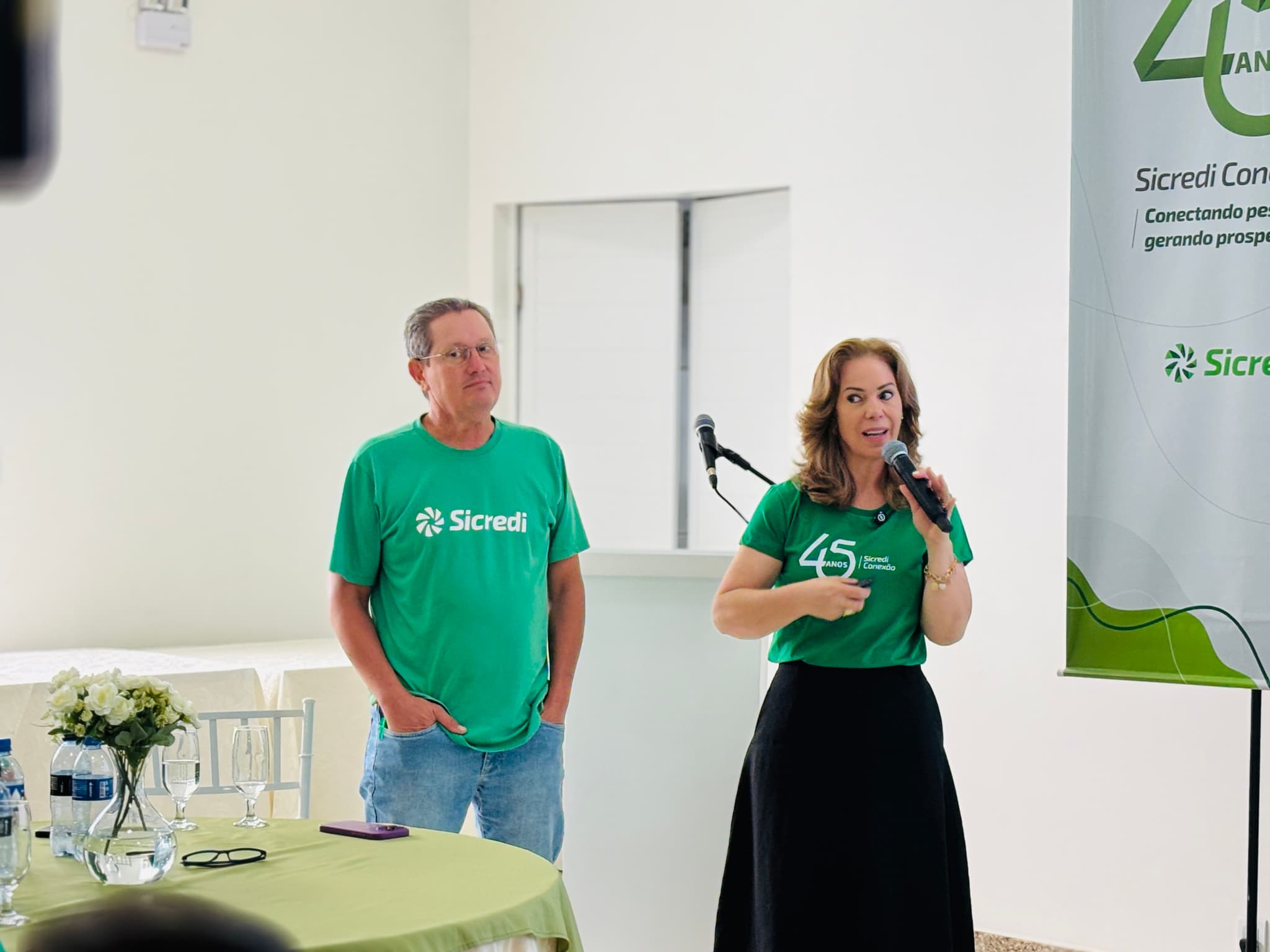 A direção da cooperativa destacou o crescimento ao longo dos anos (Foto por Henrique Paulo Koch)