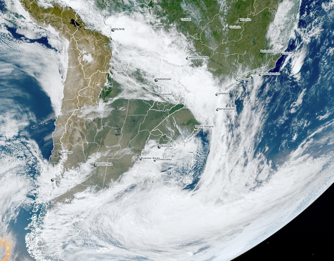 Termo conhecido por meteorologistas como ciclogênese explosiva recebe esse nome pela velocidade com que se intensifica (Foto por Divulgação)