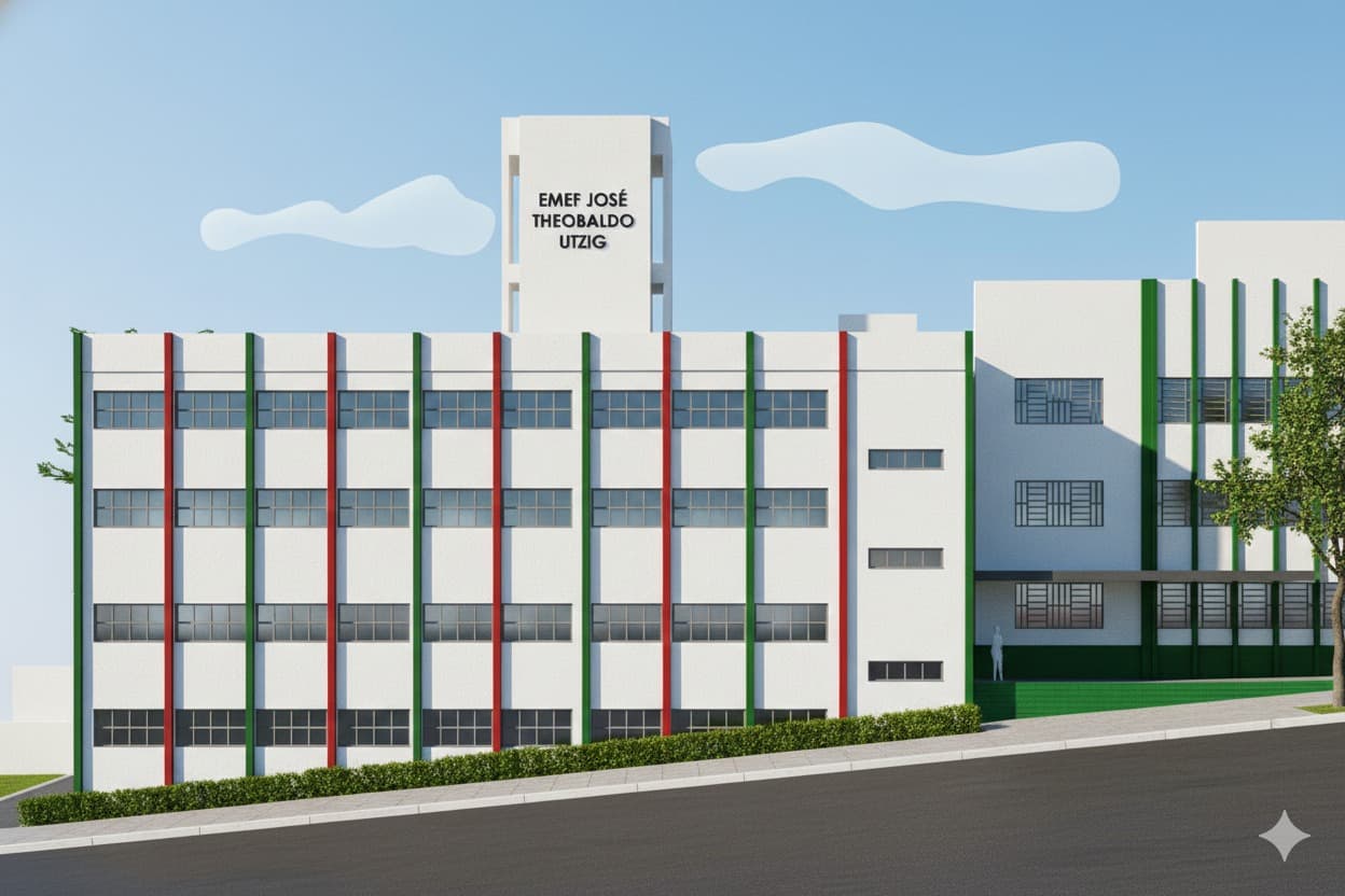 Projeto de ampliação da Escola Municipal José Theobaldo Utzig em Pinhalzinho (Foto por Ascom)